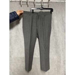Banana Republic Pants‎ Men 34X29 Gray Flannel Slim Wool Academia Career Luxury